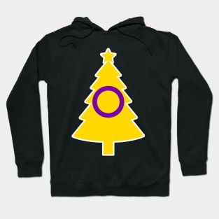 Christmas Tree LGBT Flag Intersex Hoodie